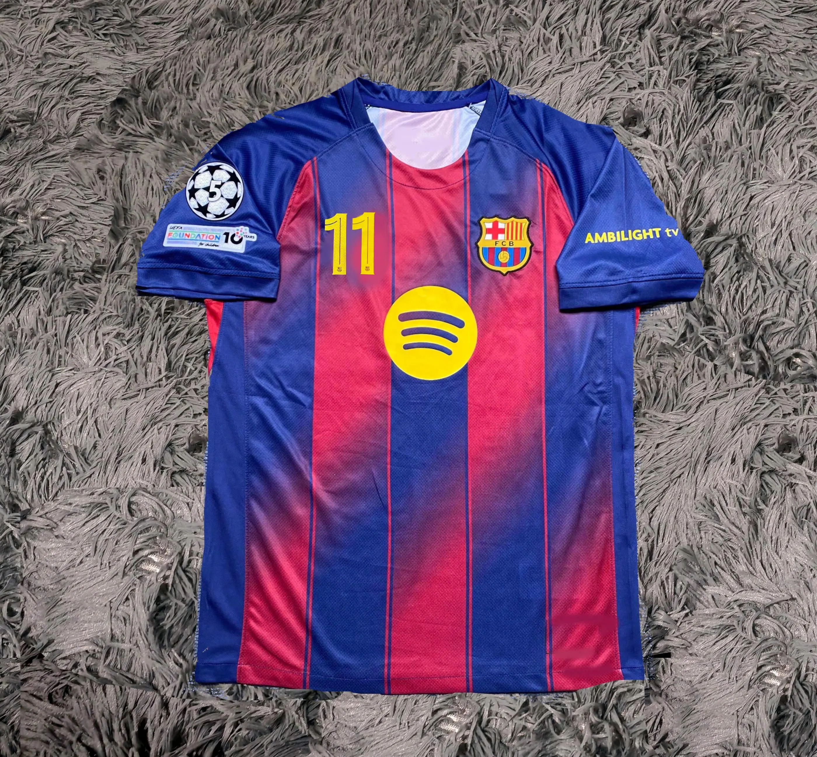 Raphina SIGNED Barcelona 25/26 Home #11 Jersey/Shirt - COA - 2025