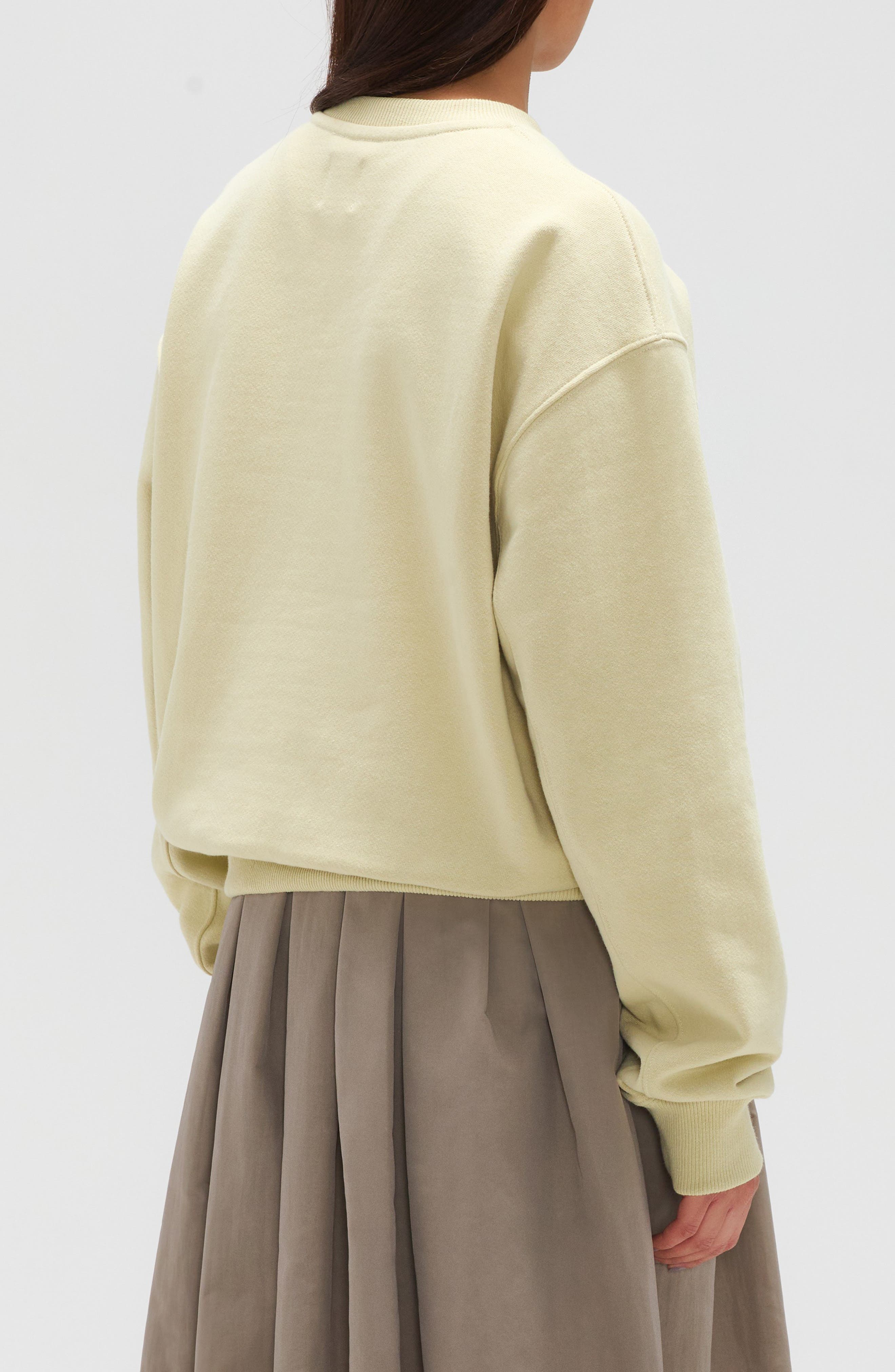 New Balance Made in USA Oversize Cotton French Terry Crewneck Sweatshirt