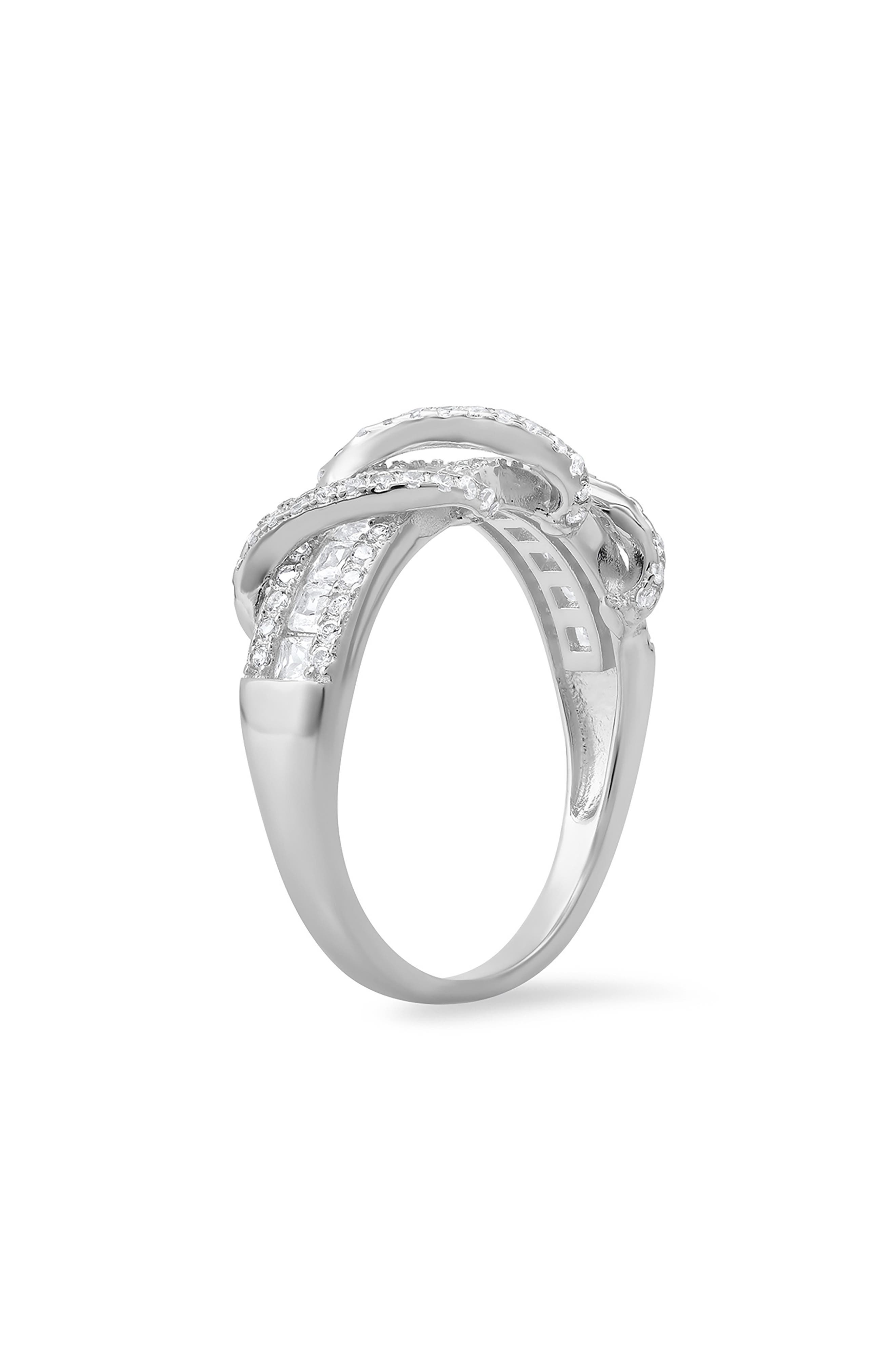 Queen Jewels Twisted Cubic Zirconia Band Ring