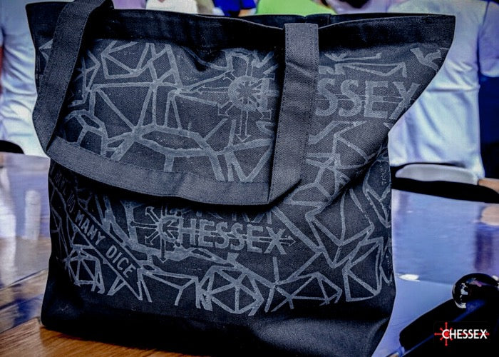 Chessex ��Too Many Dice�� Large Gusseted Bottom Black Tote Bag