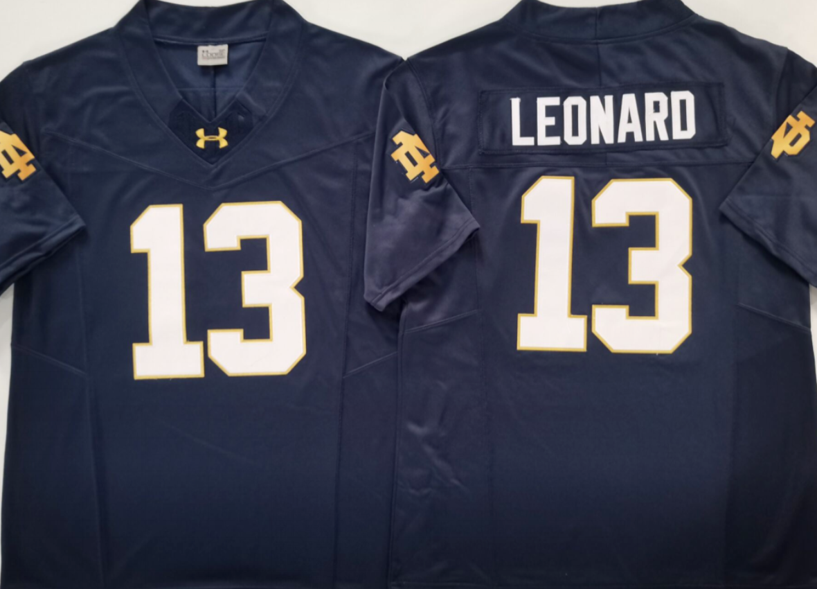 Jaden Leonard  NCAA Notre Dame Fighting Irish  Nike Vapor Limited Jersey