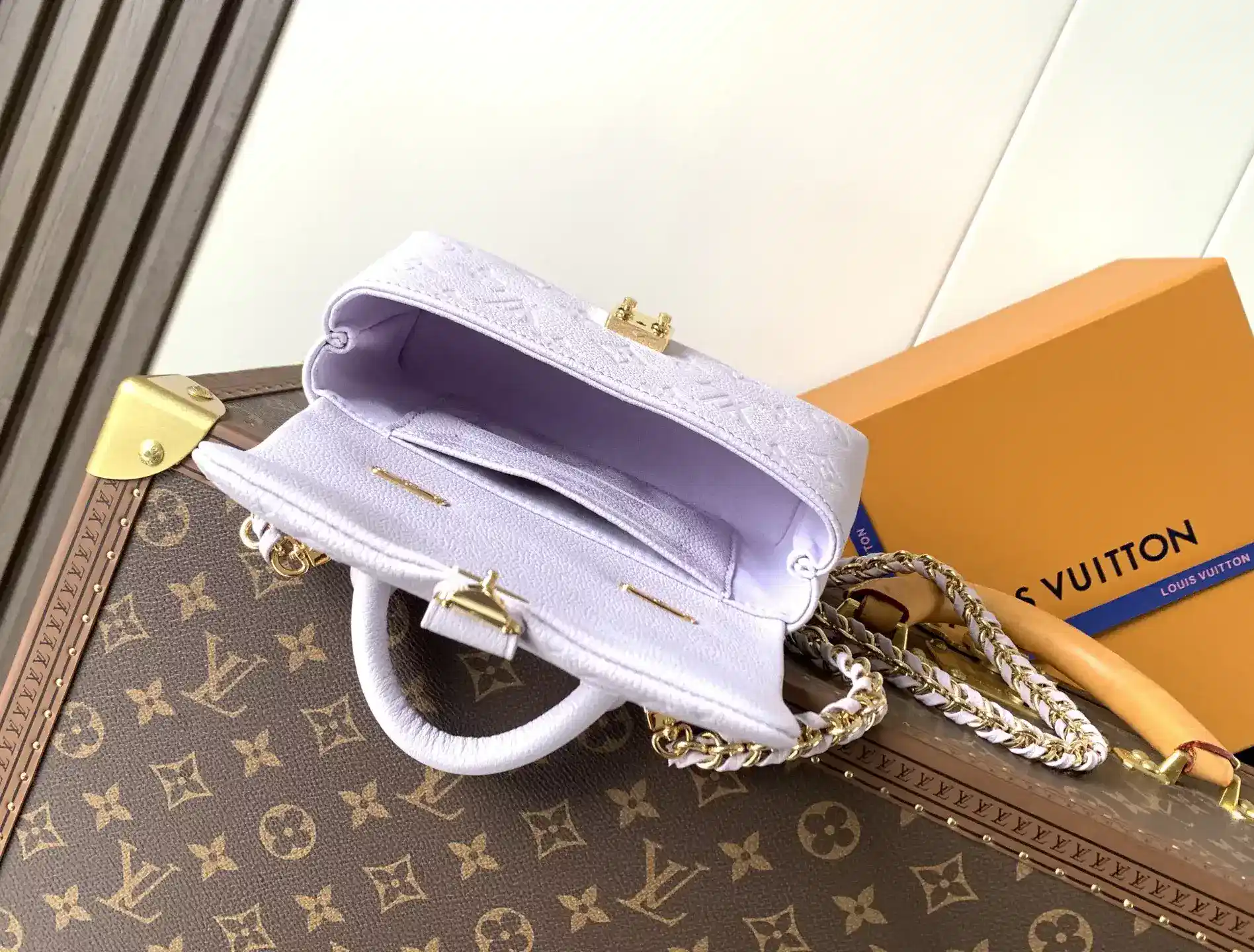 Louis Vuitton Blue Madeleine Calfskin Top Handle Bag product photo from LabelPicks