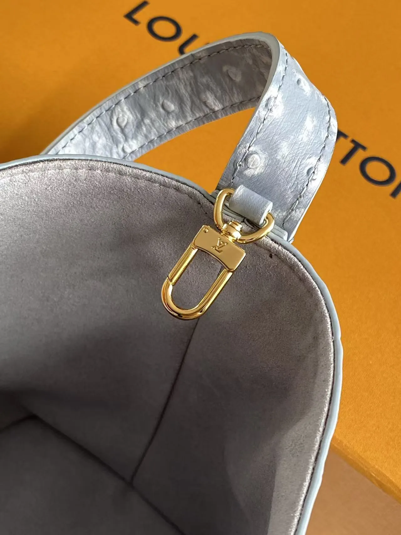 Louis Vuitton Black Grained Leather Bucket Bag product photo from LabelPicks