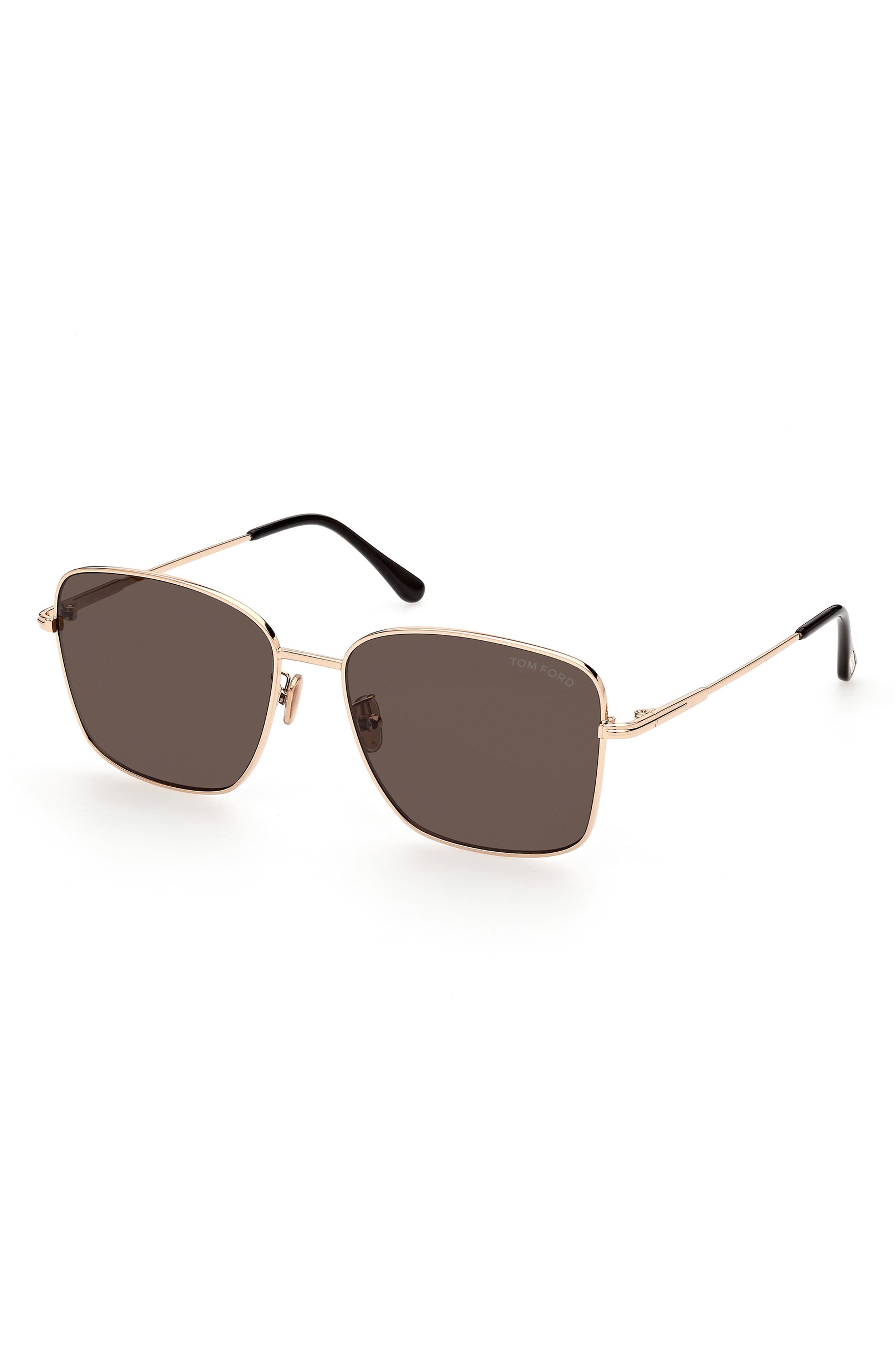 TOM FORD 60mm Gradient Rectangle Sunglasses