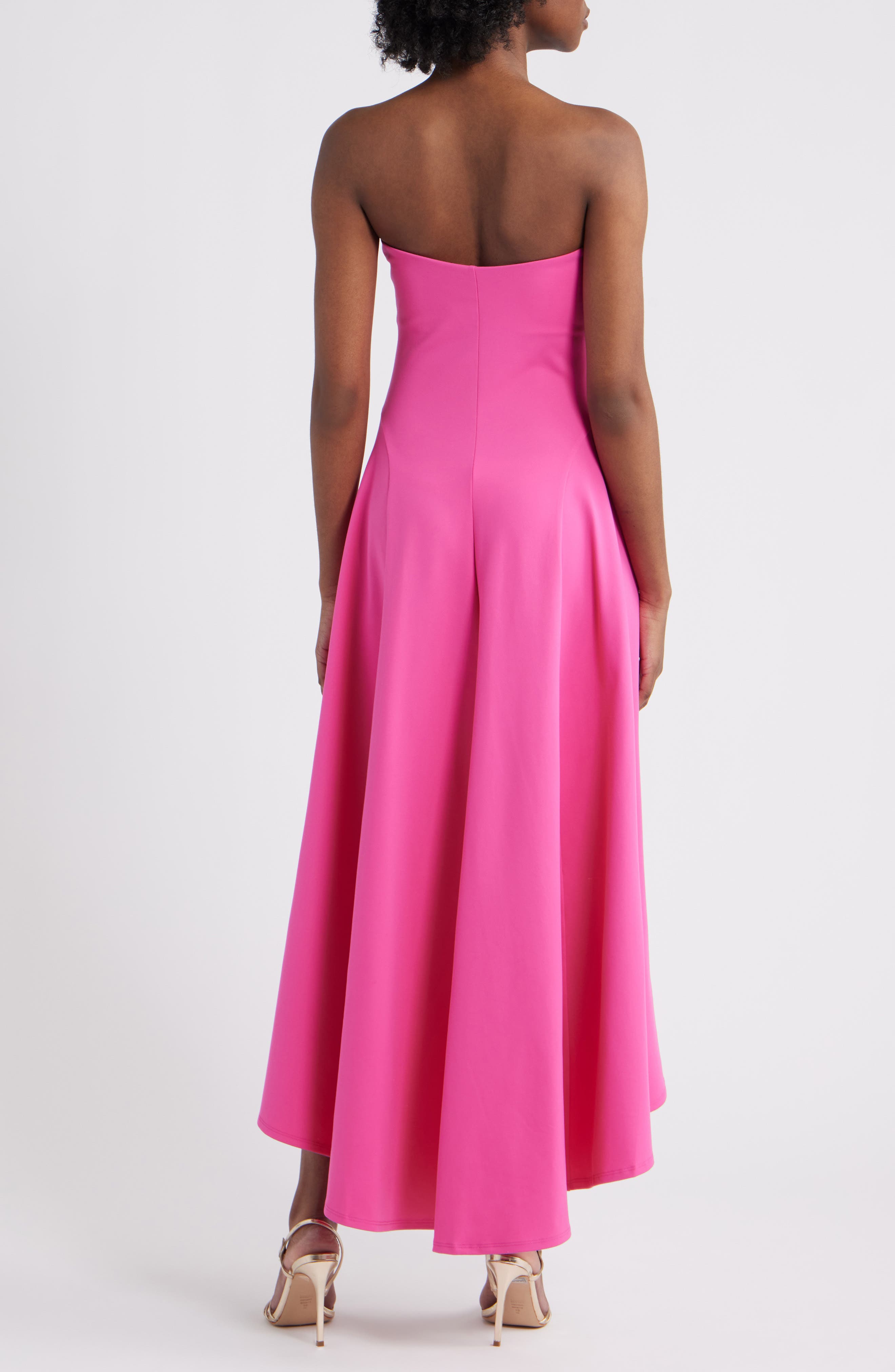 Susana Monaco Strapless High/Low Dress