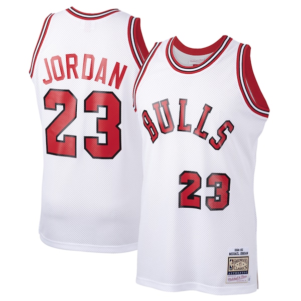 Michael Jordan Chicago Bulls 1984/85 Hardwood Classics Rookie Authentic Jersey - White/Red