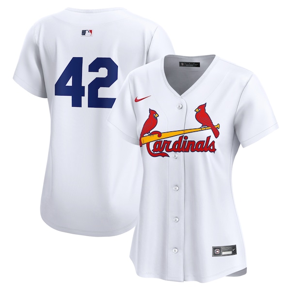 St. Louis Cardinals Nike Women's 2024 Jackie Robinson Day Home Limited Jersey – White