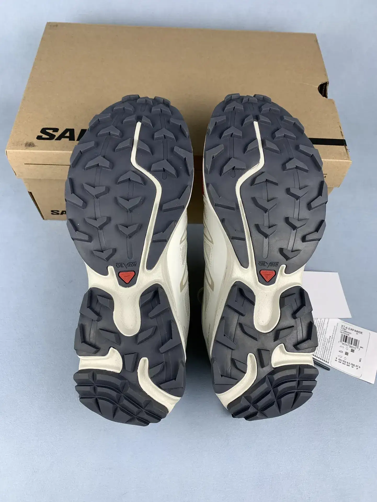 Salomon XT-6 Expanse “Almond Cream Aegean Blue” Shoes product photo from LabelPicks