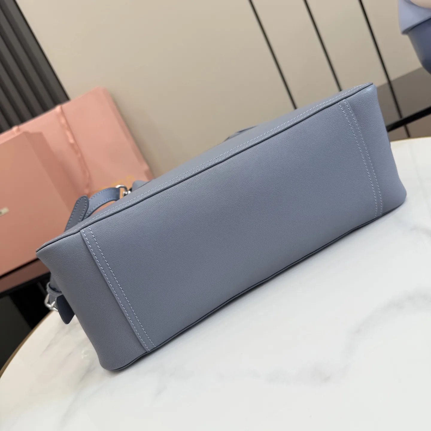 Miu Miu Vivant Blue Calfskin Top Handle Bag product photo from LabelPicks