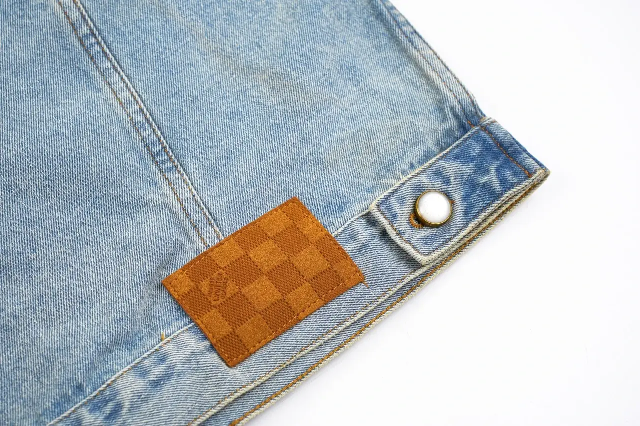 Louis Vuitton Light Blue Monogram Letter Stitch Denim Jacket product photo from LabelPicks