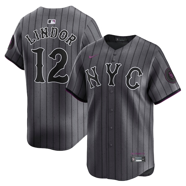 Francisco Lindor New York Mets Nike City Connect Limited Jersey - Gray