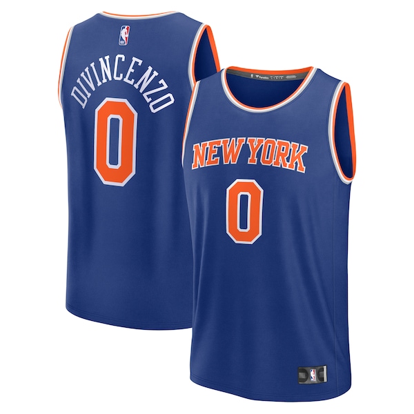 Donte DiVincenzo New York Knicks  Fast Break Replica Player Jersey - Icon Edition - Royal