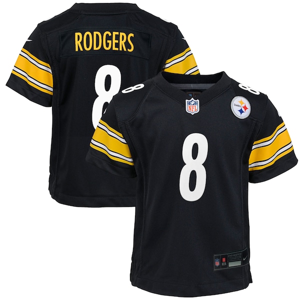 Aaron Rodgers Pittsburgh Steelers Nike Youth Game Jersey - Black/White