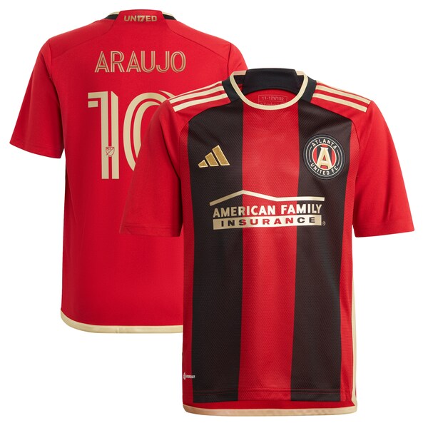Luiz Araújo Atlanta United FC adidas Youth 2024 The 17s' Kit Replica Jersey - Black