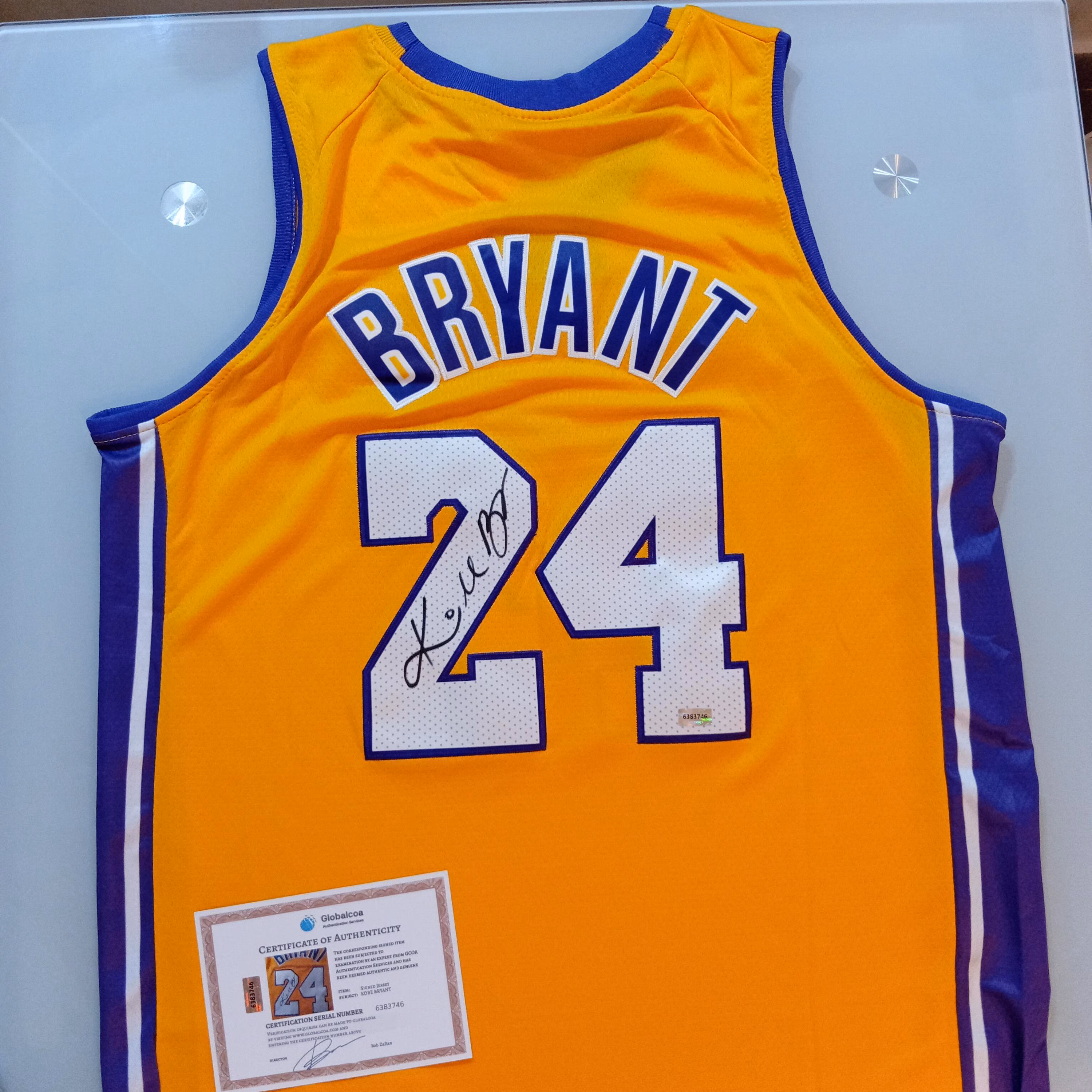 Kobe Bryant Signed Autographed Los Angeles Lakers Home Jersey #24 With COA