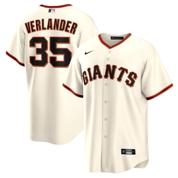 Justin Verlander San Francisco Giants Nike Home Replica Jersey - Cream
