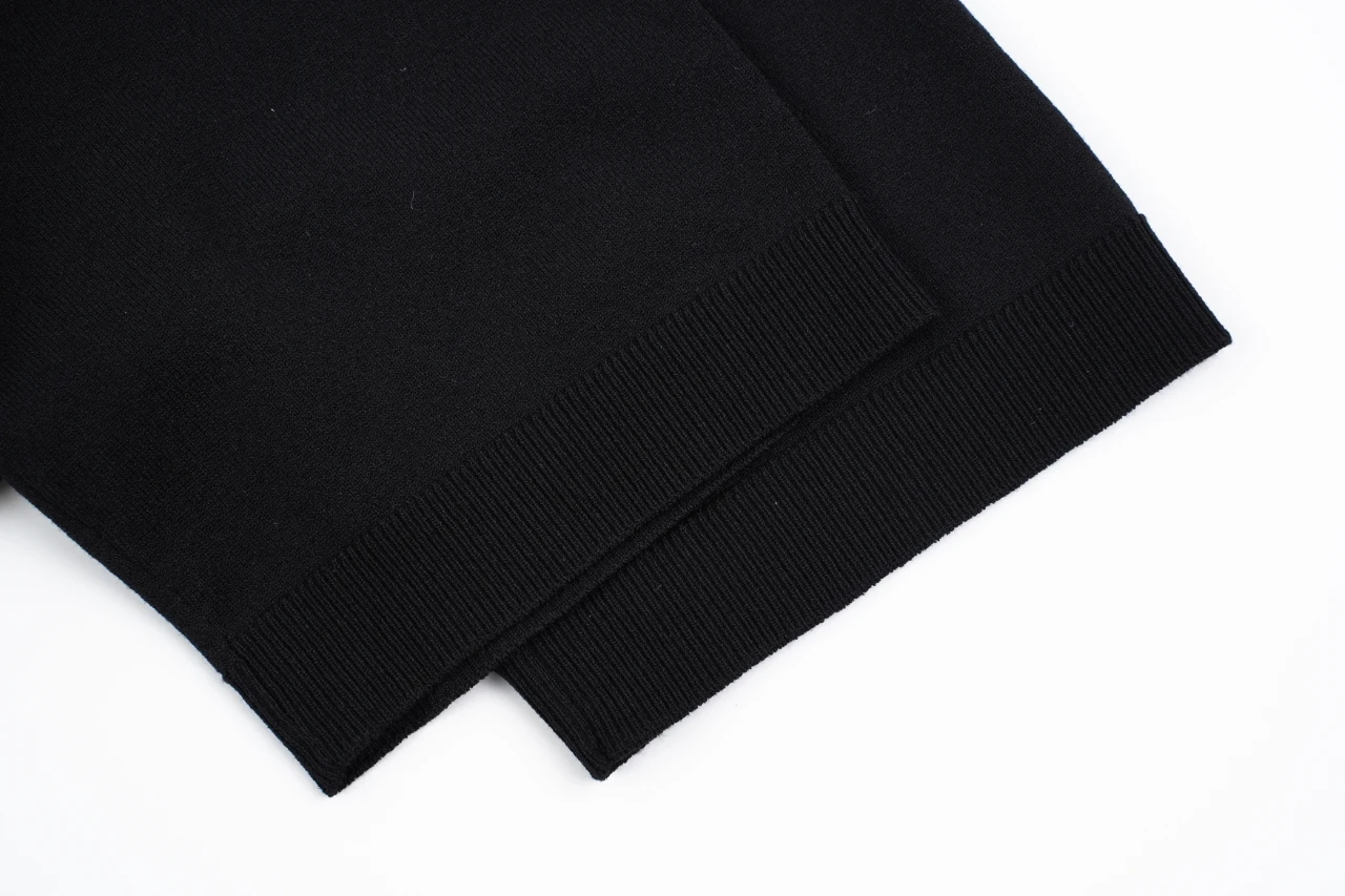 GUCCI Black Intarsia Pocket Knit Polo Shirt product photo from LabelPicks