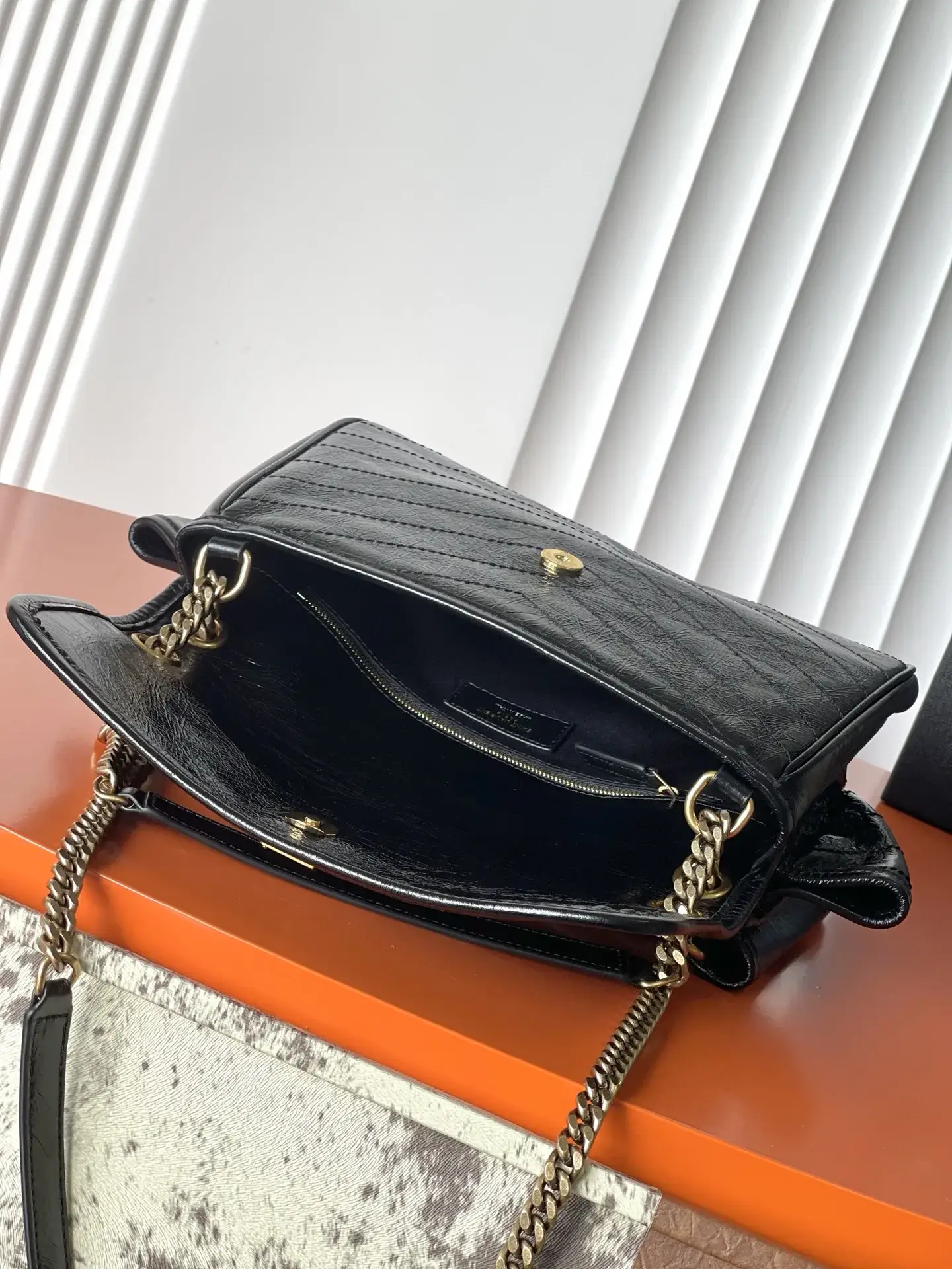 Saint Laurent Pink Niki Quilted Leather Shoulder Bag product photo from LabelPicks