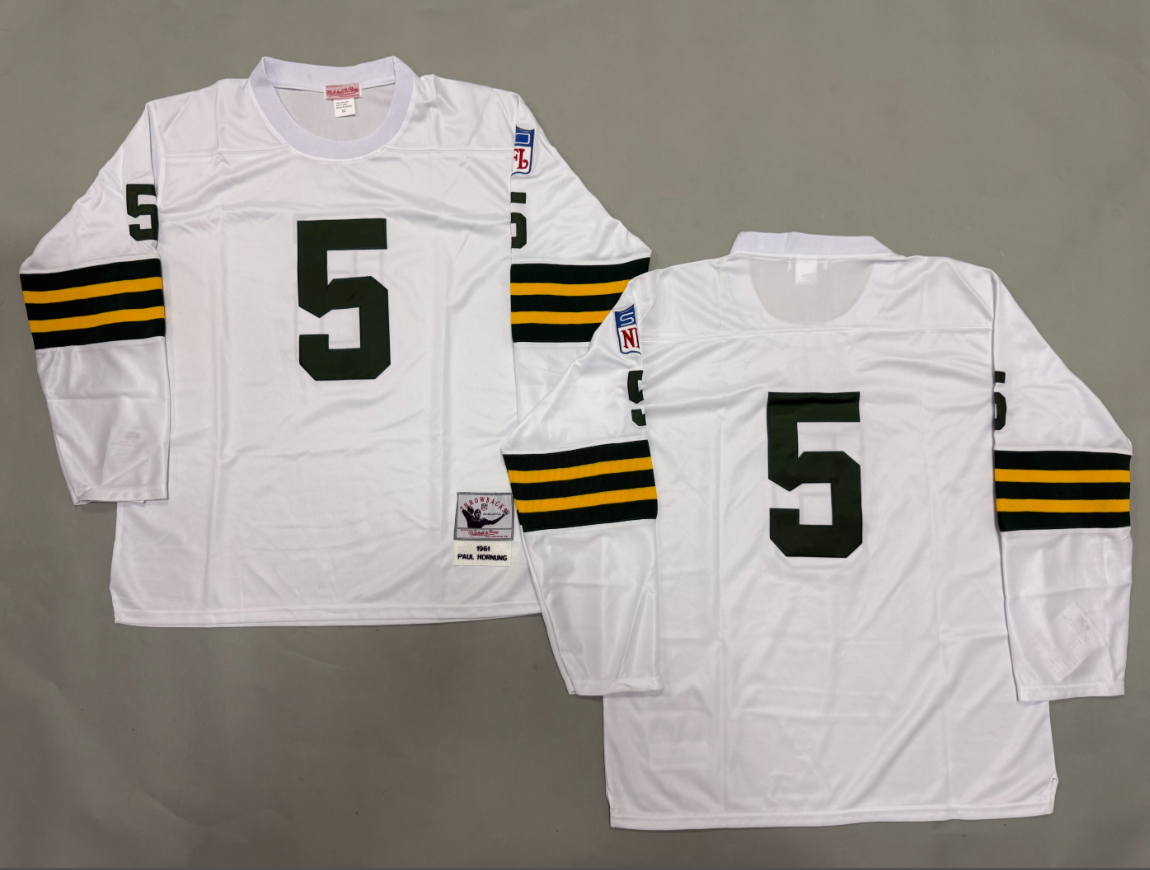 Paul Hornung Green Bay Packers Authentic Throwback Retired Player Jersey
