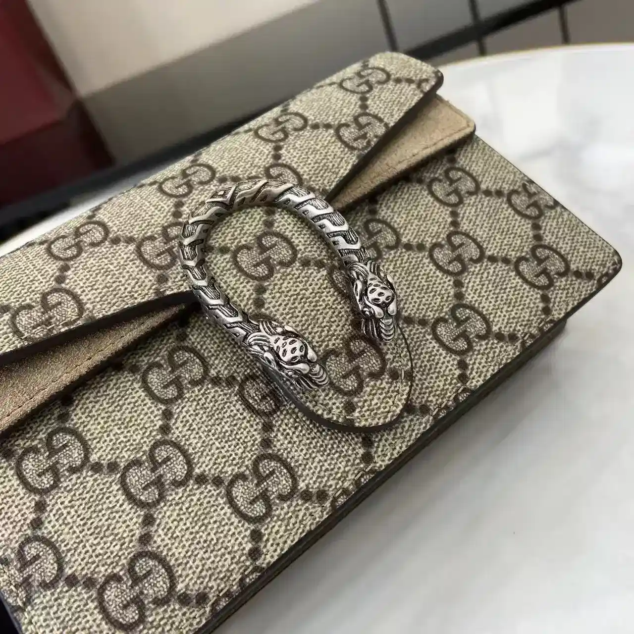 Gucci Dionysus Canvas and Suede Crossbody Bag product photo from LabelPicks