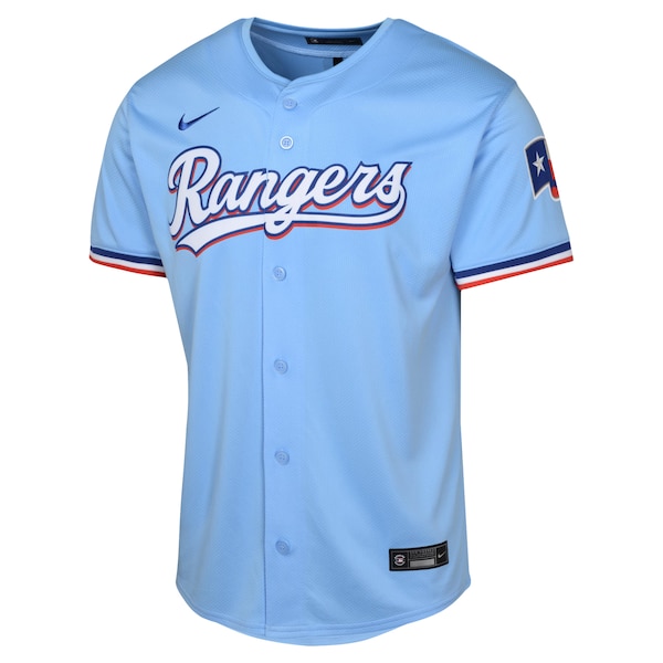 Texas Rangers Nike Youth Alternate Limited Jersey - Light Blue
