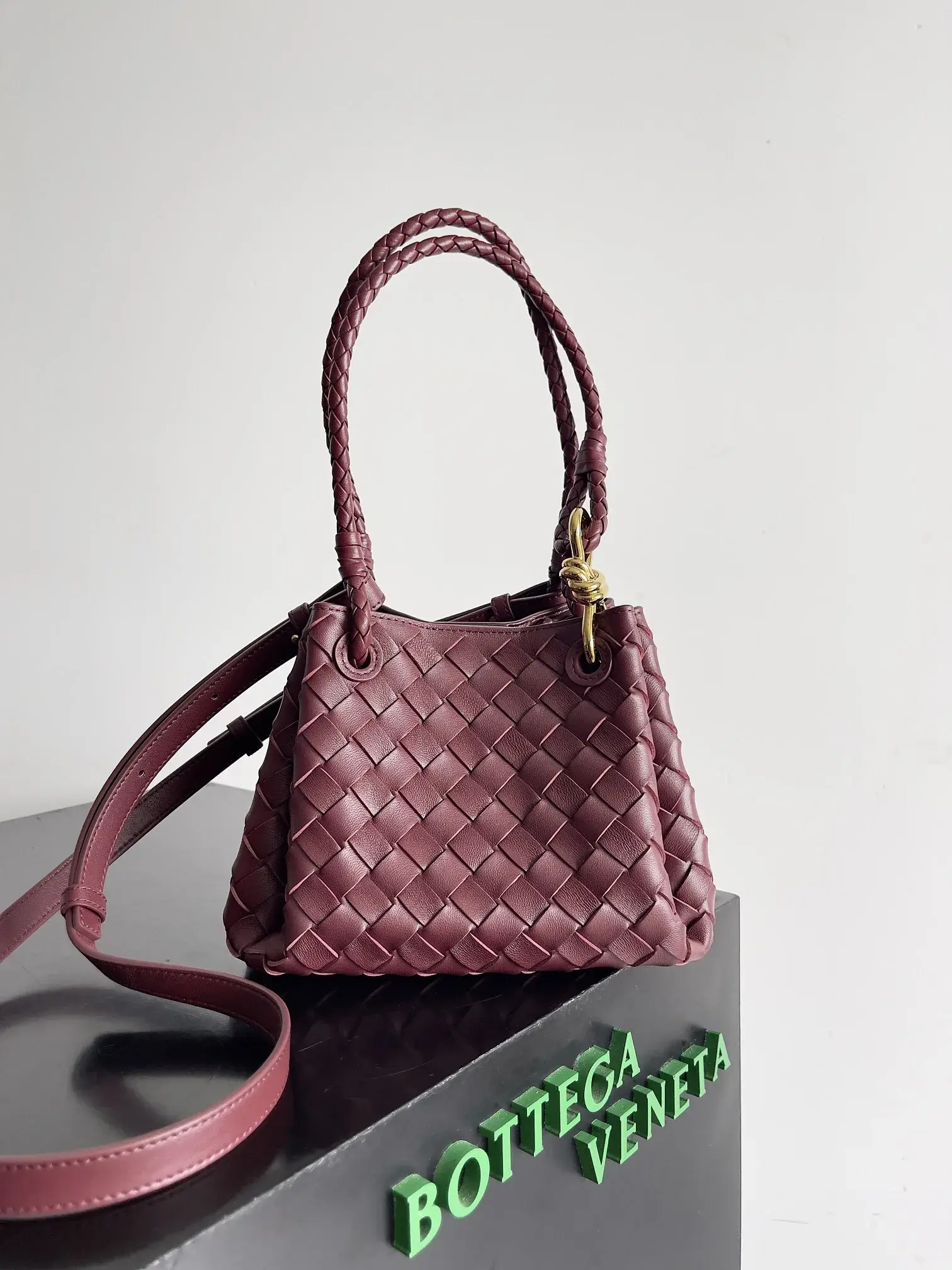 Bottega Veneta Pink Andiamo Top Handle Bag product photo from LabelPicks
