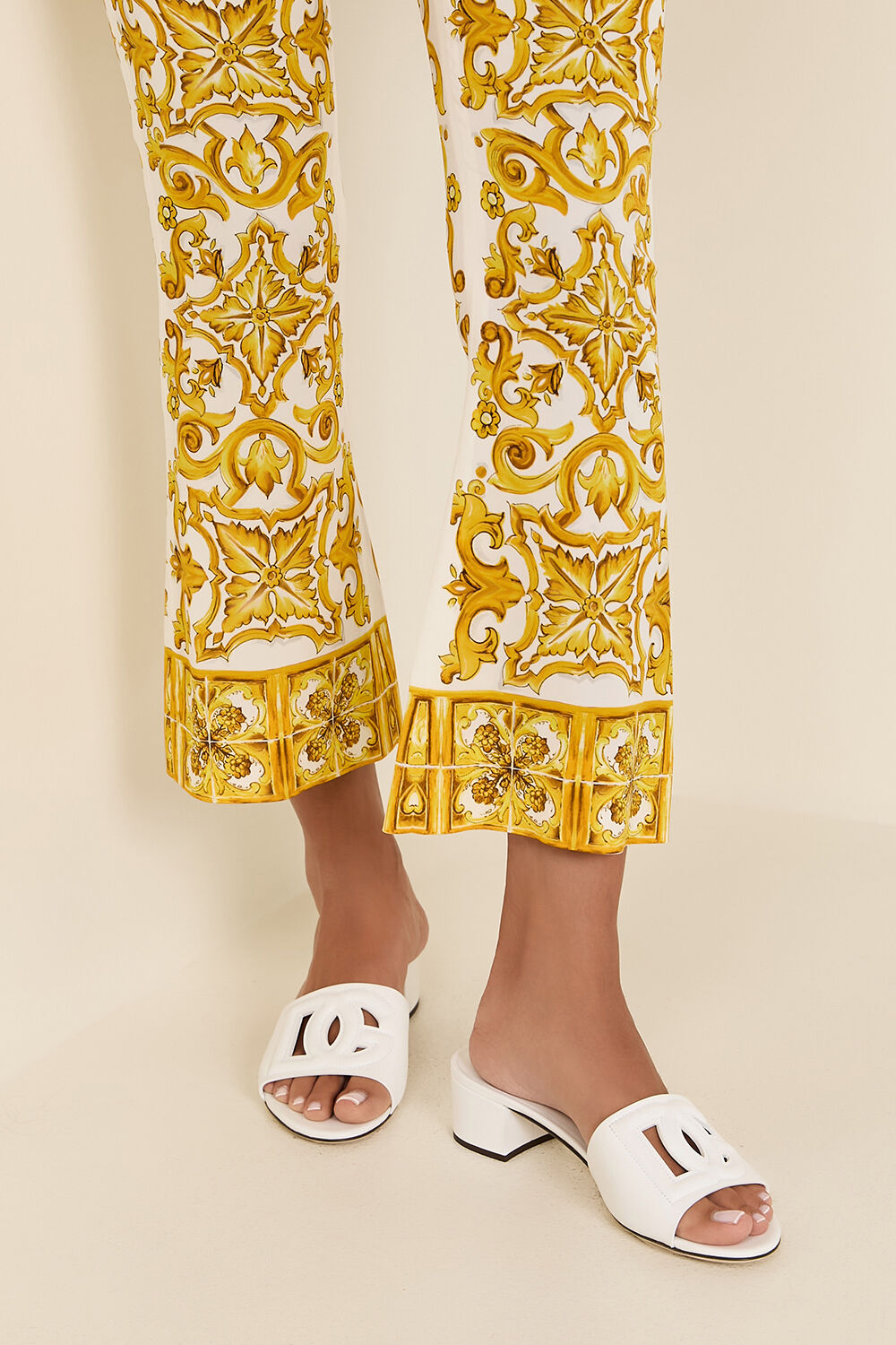 DOLCE & GABBANA כפכפי סליידס עקב