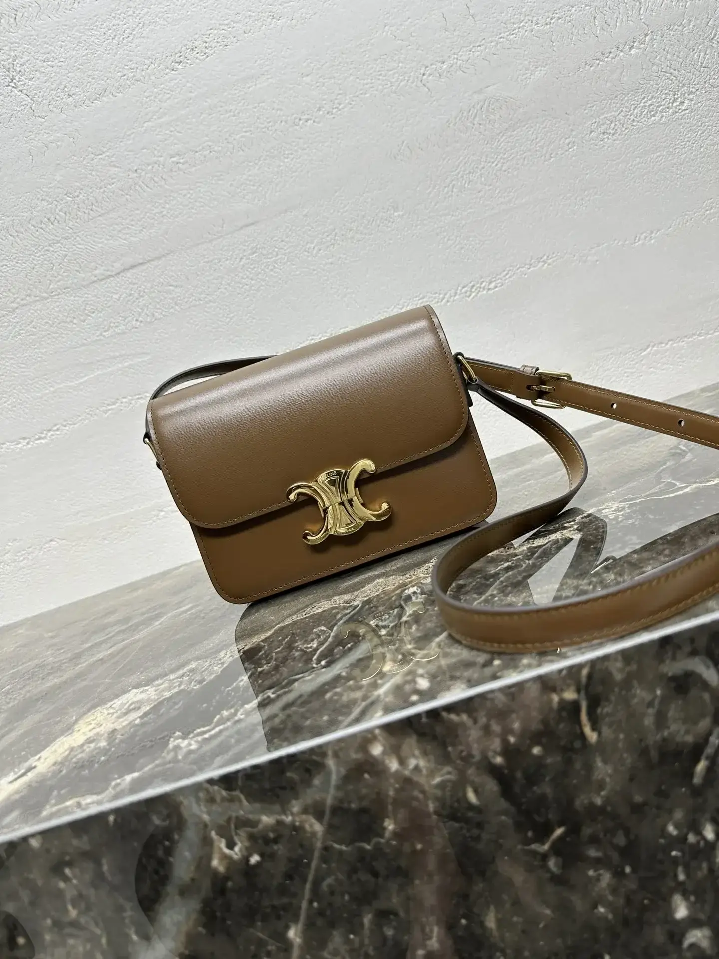 Celine Calfskin Triomphe Crossbody Bag product photo from LabelPicks
