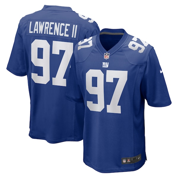 Dexter Lawrence II New York Giants Nike Team Game Player Jersey - Royal/White