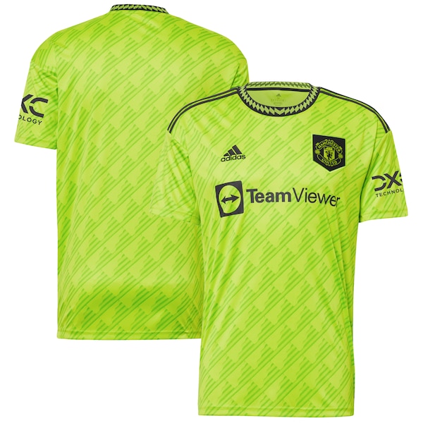 Manchester United adidas 2022/23 Third Replica Jersey - Neon Green