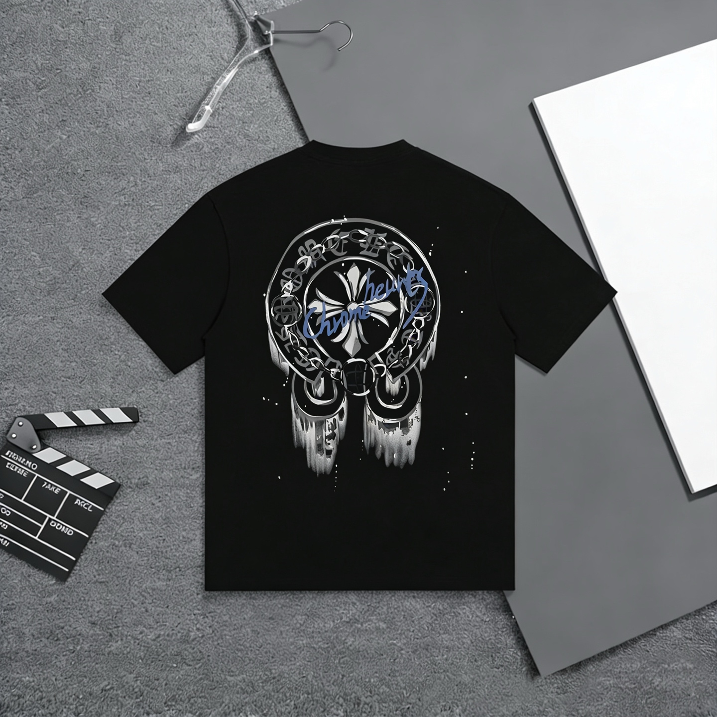 0414 loose logo printed casual T-shirt