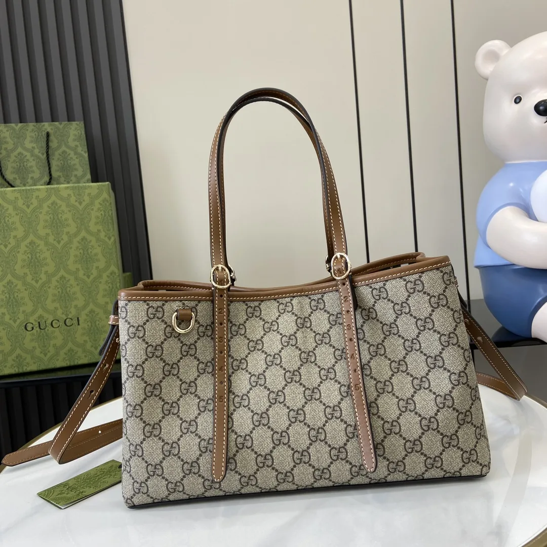 Gucci Brown Ophidia Tote Bag product photo from LabelPicks
