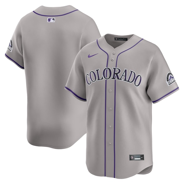 Colorado Rockies Nike Road Limited Jersey - Gray