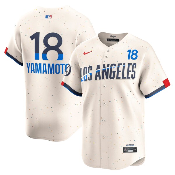Yoshinobu Yamamoto Los Angeles Dodgers Nike City Connect Limited Jersey - Cream