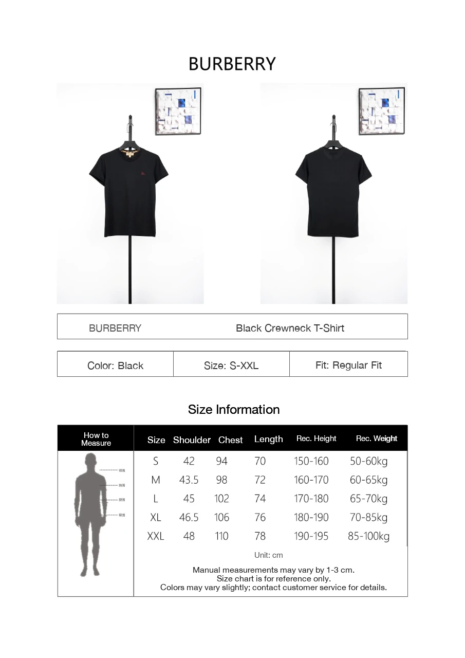 Burberry Black Small Equestrian Knight Embroidered T-Shirt product photo from LabelPicks