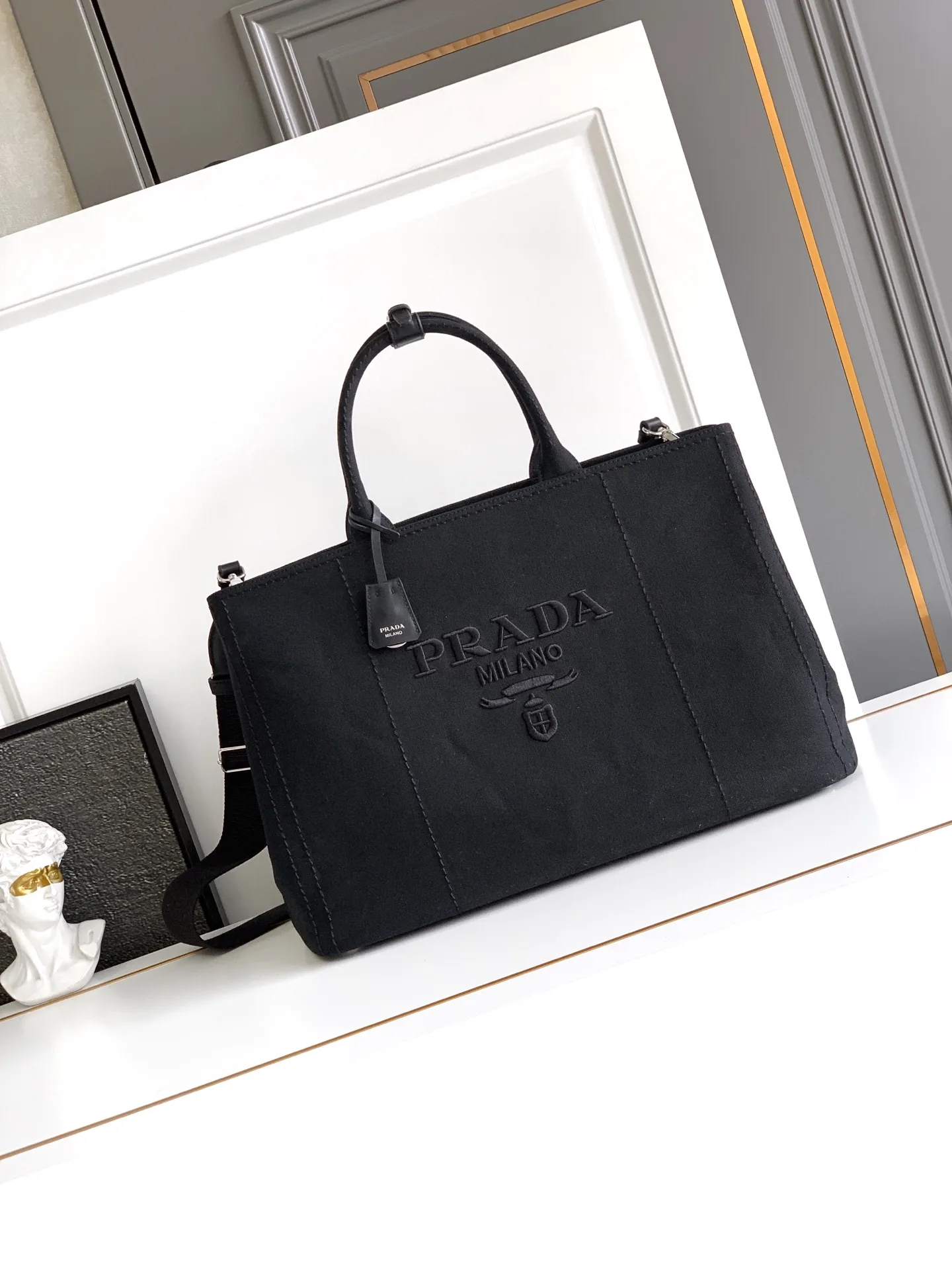 Prada Canvas and Leather Tote Bag product photo from LabelPicks