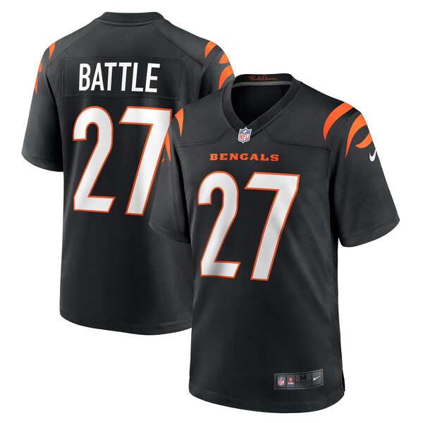 Jordan Battle Cincinnati Bengals Nike Team Game Jersey -  Black