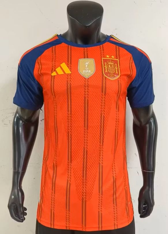 2026-27 Spain Home Two-Star Champion Player-Version Football Jersey (Two stars)