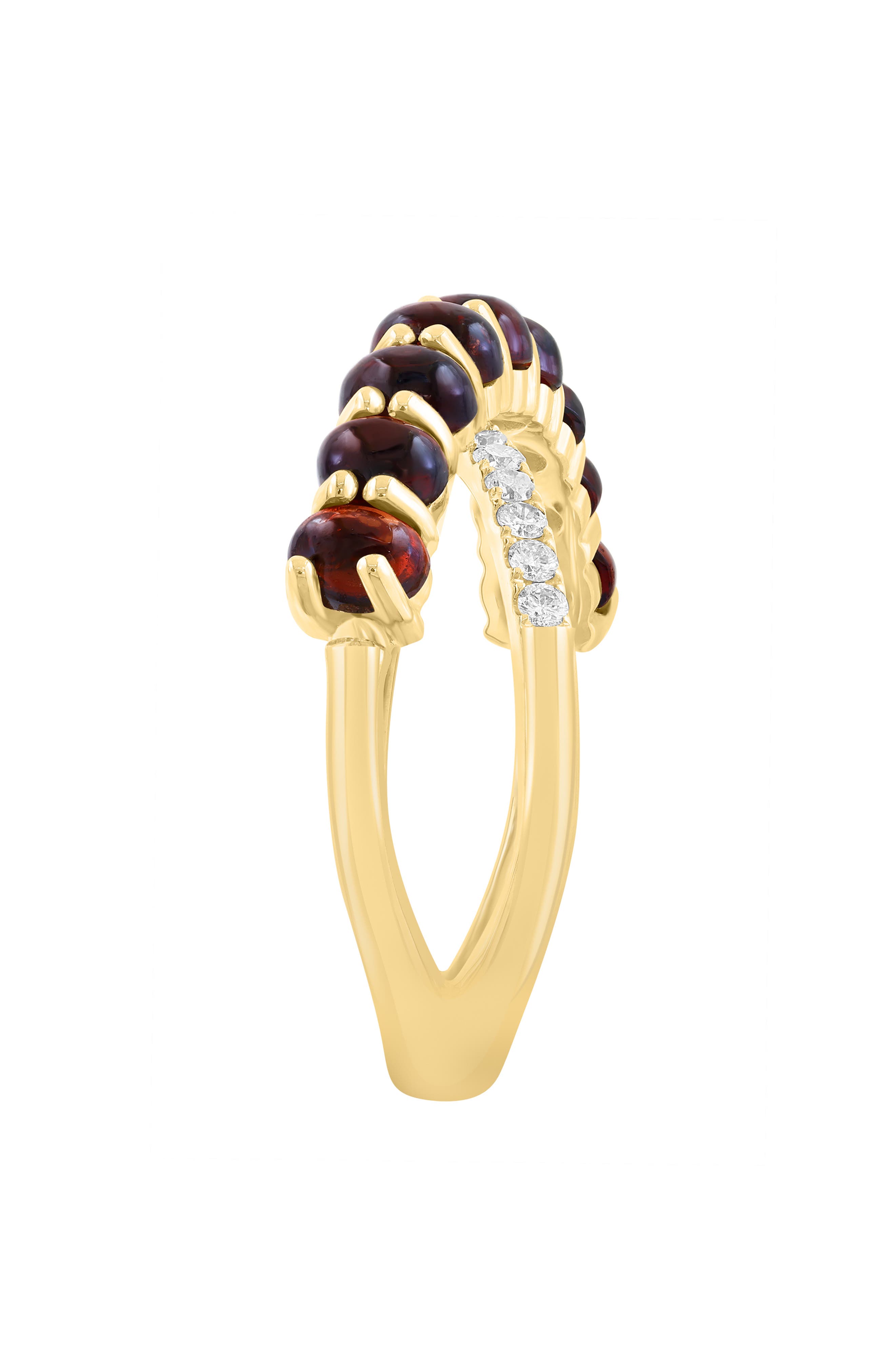 EFFY Diamond & Garnet Crisscrossing Band Ring