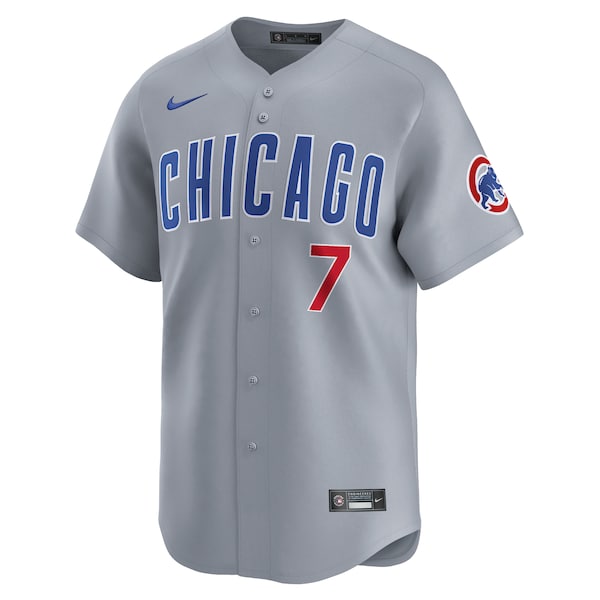 Dansby Swanson Chicago Cubs Nike Road Limited Player Jersey – Gray