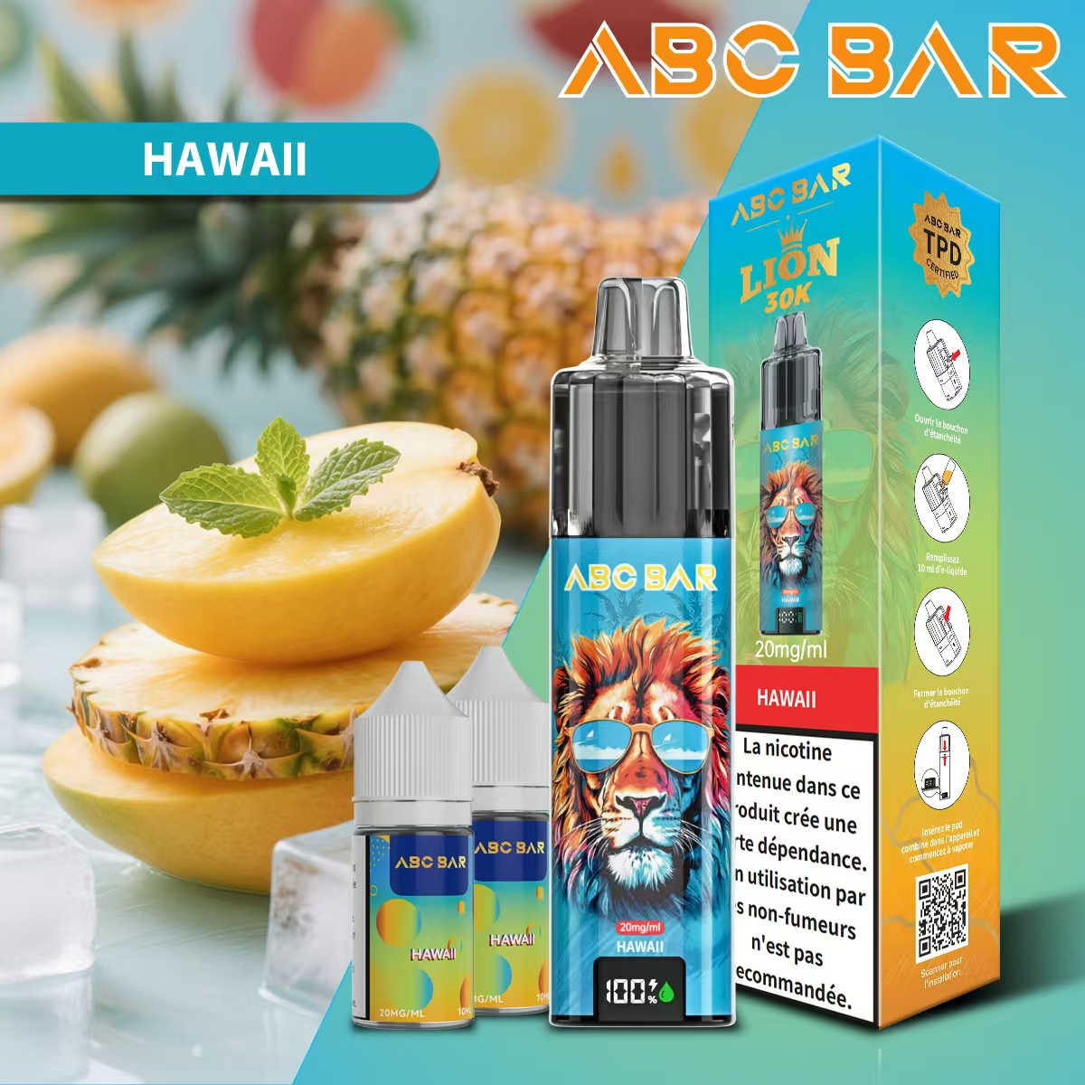 ABC Bar 30K Disposable Vape (2%, 30000 Puffs)