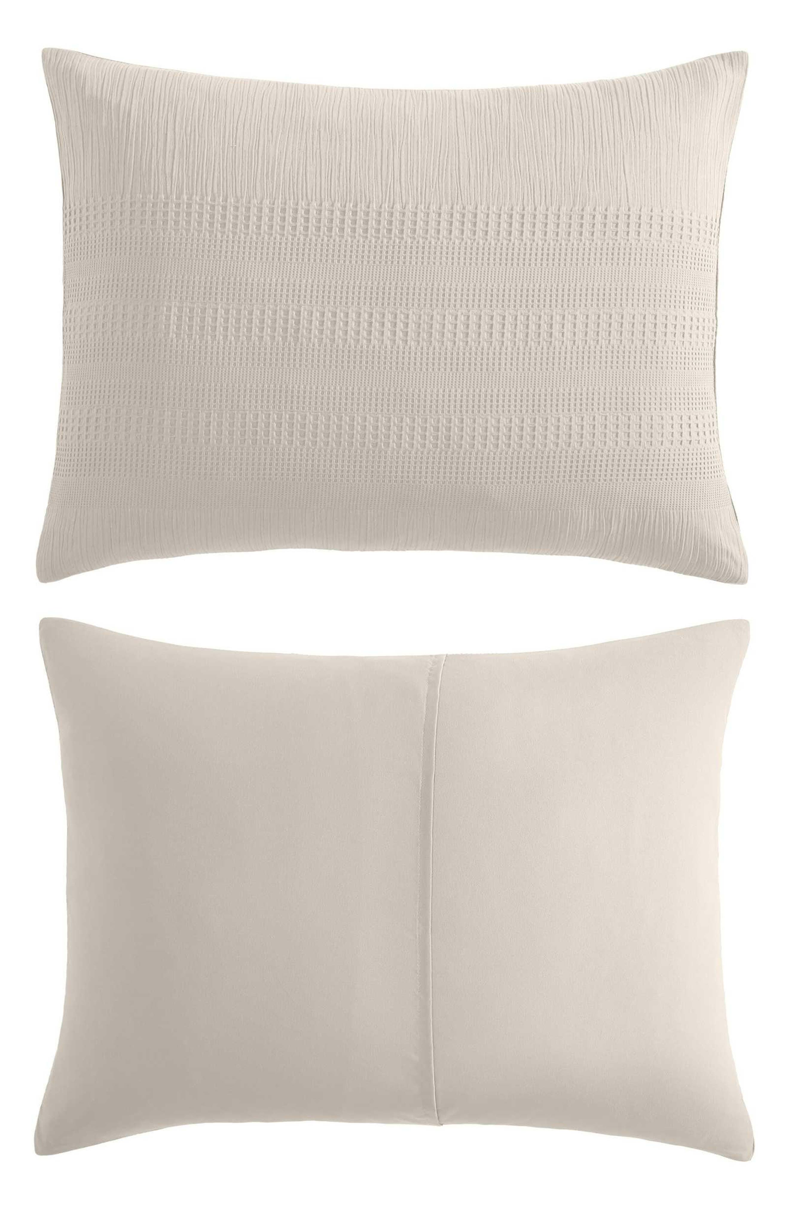 Kenneth Cole Variegated Waffle Cotton Duvet & Sham Set