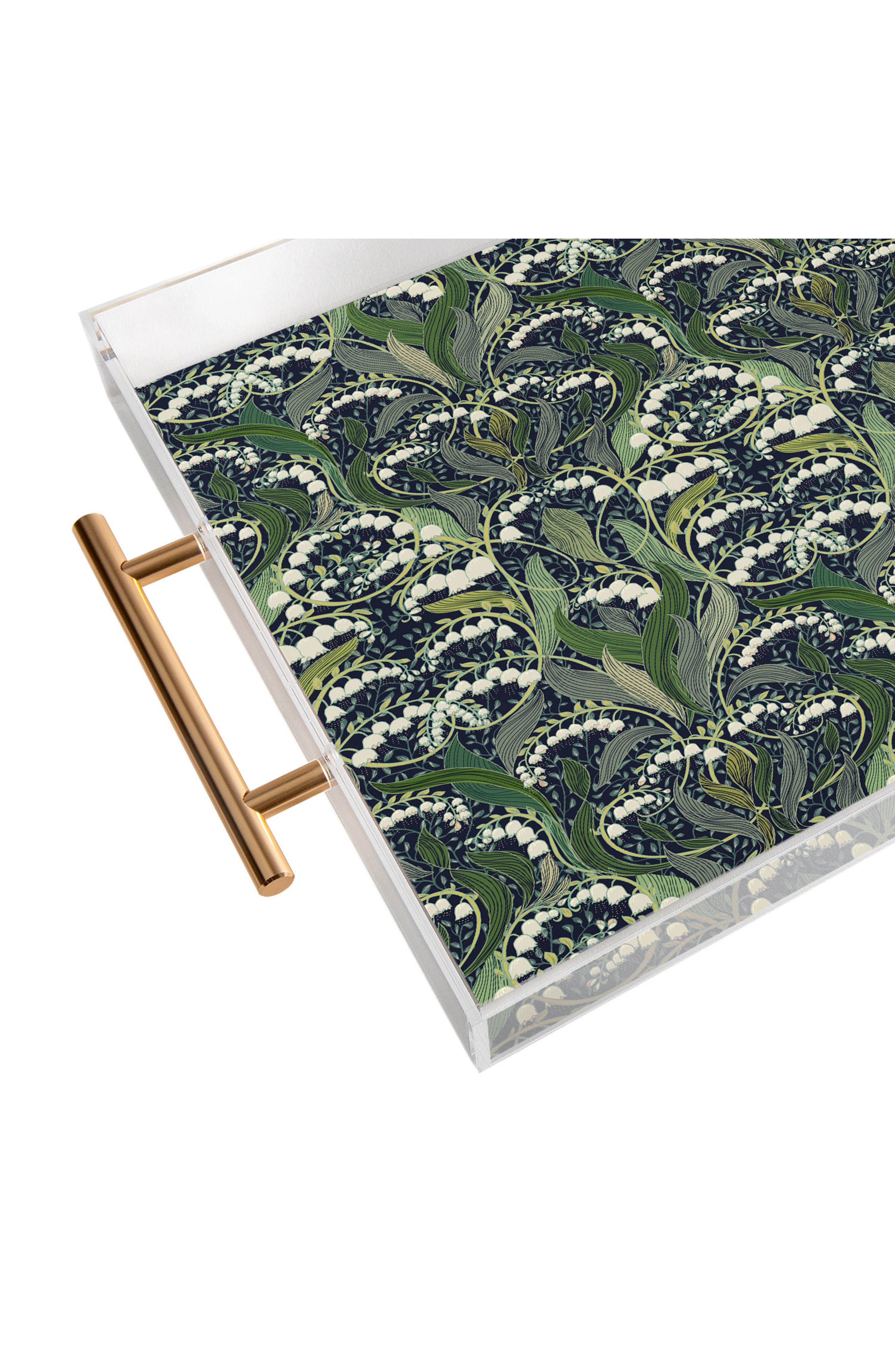 Deny Designs Wonderful Poisonous Lily Acrylic Tray