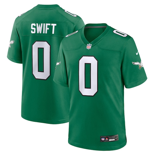 D'Andre Swift Philadelphia Eagles Nike Youth Game Jersey - Kelly Green