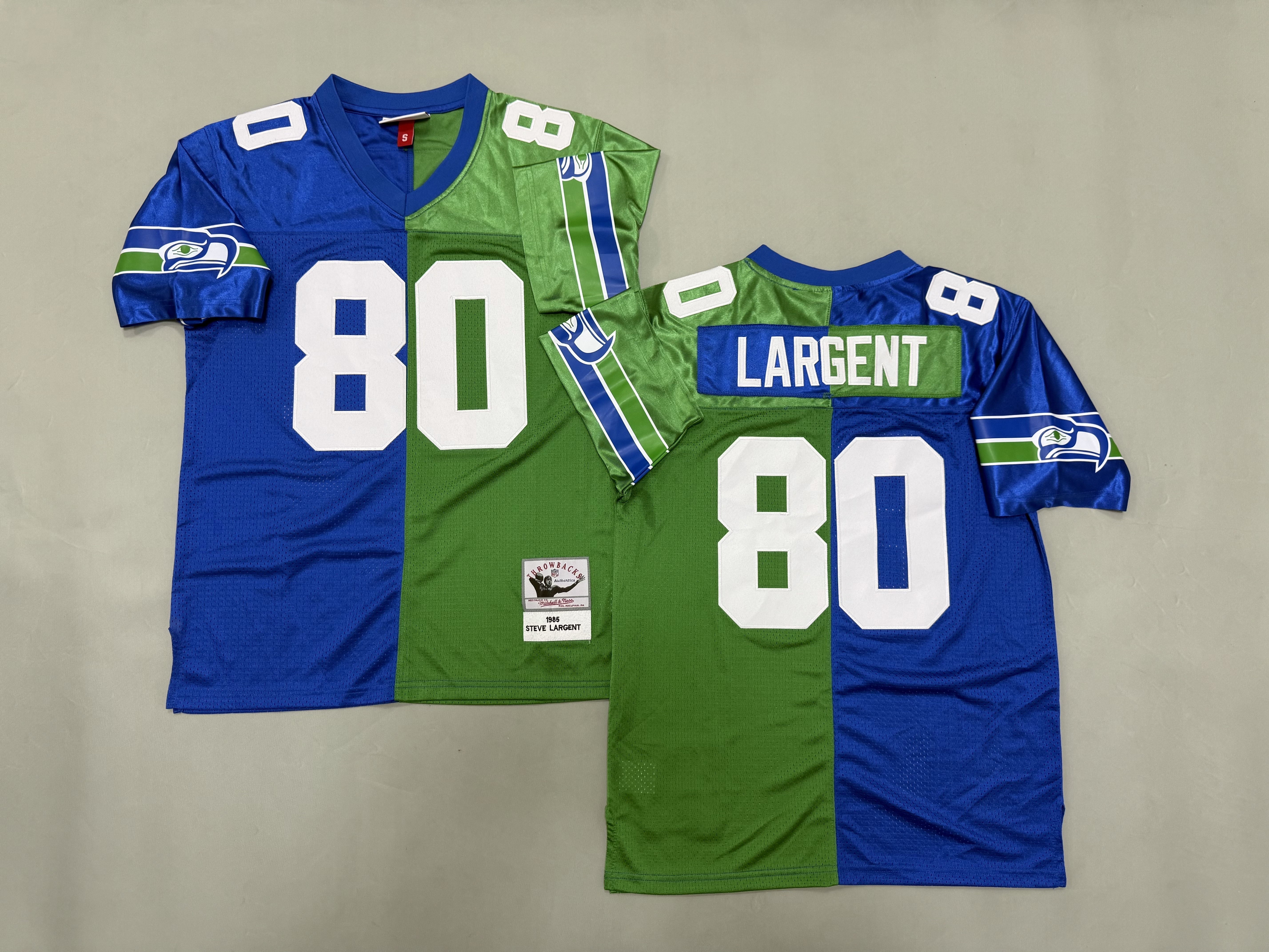 Steve Largent Seattle Seahawks Authentic Split Throwback Retired Player Jersey