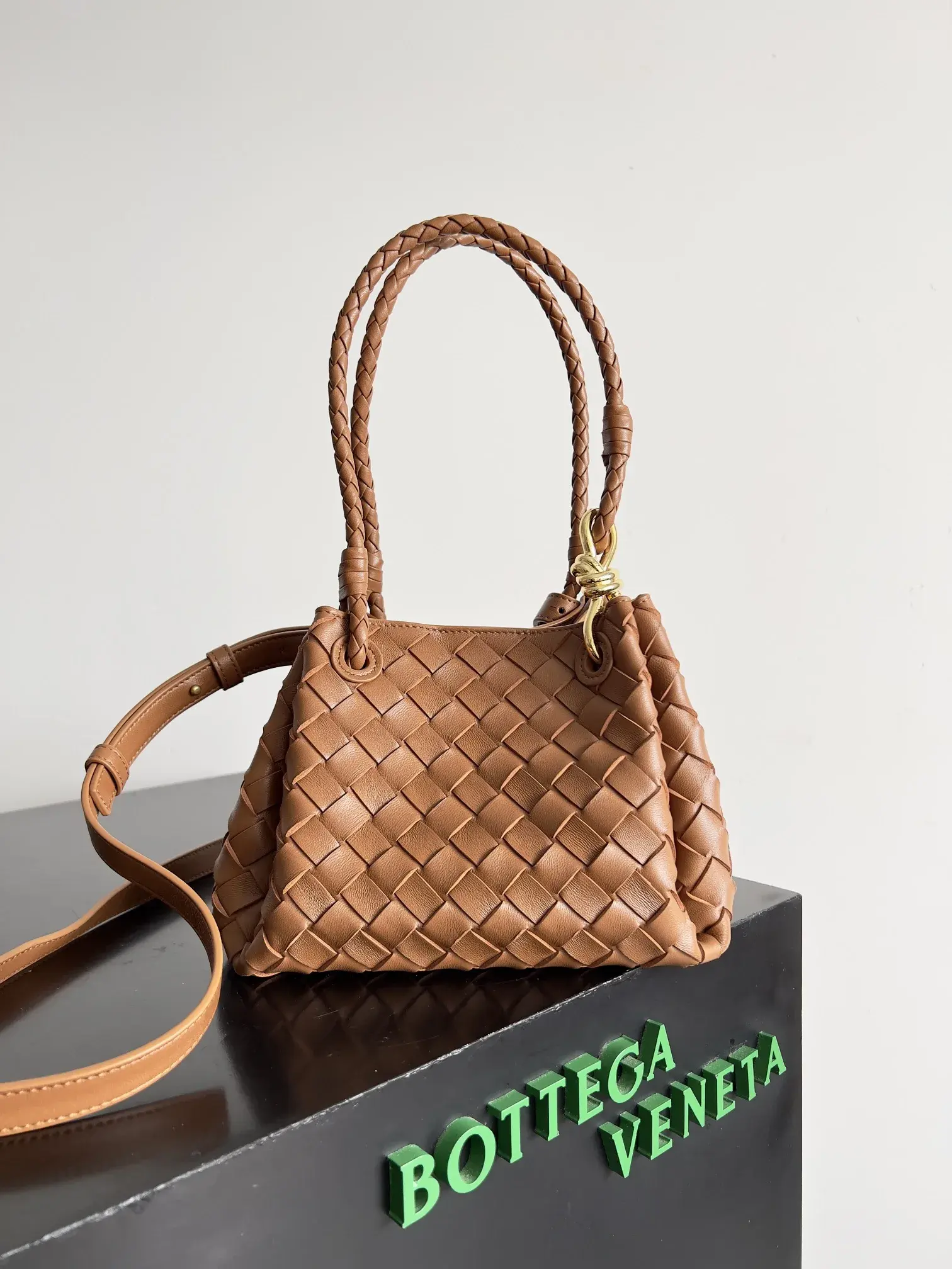 Bottega Veneta Pink Andiamo Top Handle Bag product photo from LabelPicks