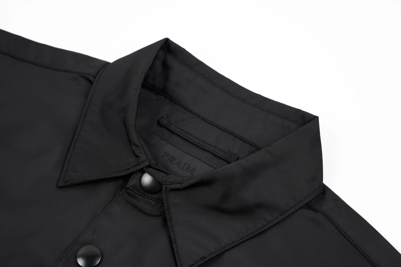 Prada Black Re-Nylon Pocket Shirt Jacket product photo from LabelPicks