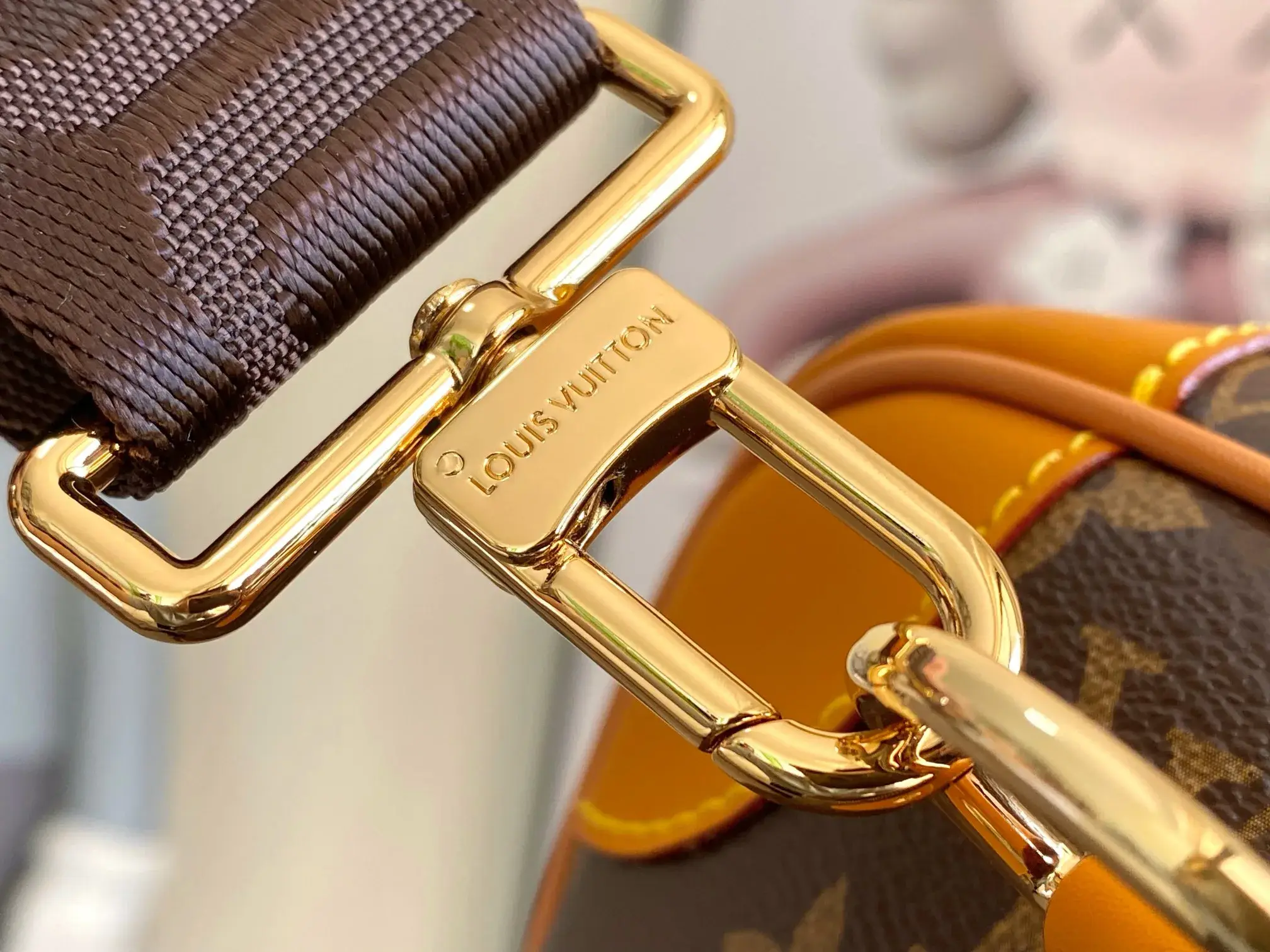 Louis Vuitton Yellow Keepall Canvas and Leather Tote Bag product photo from LabelPicks