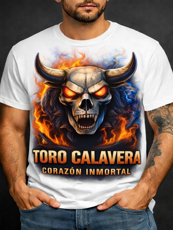 Remera Toro Calavera | Streetwear Dark Unisex