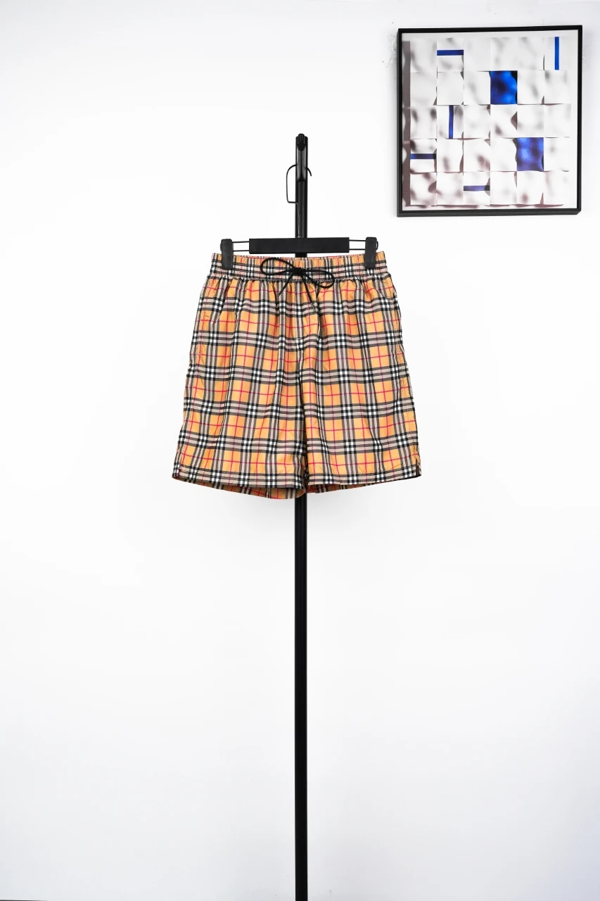 Burberry Orange Beige Check Casual Shorts product photo from LabelPicks